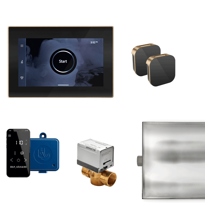 Mr. Steam XButler Max Steam Shower Control Package with iSteamX Control and Aroma Glass SteamHead
