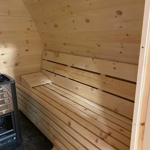 True North Large Pod Outdoor Sauna - Red Cedar - Sauna Super